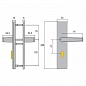 ABUS Гарнитур бронированный KLZS 714 F1 PZ72